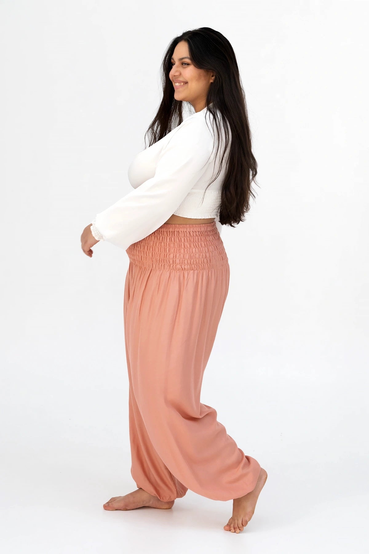 Sarouel vieux rose grande taille
