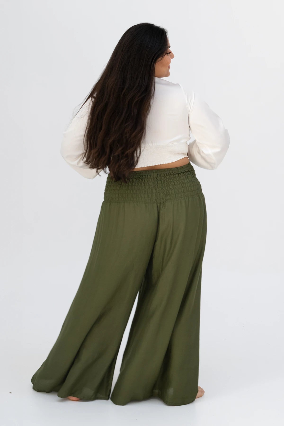 Palazzo Olive Plus Size