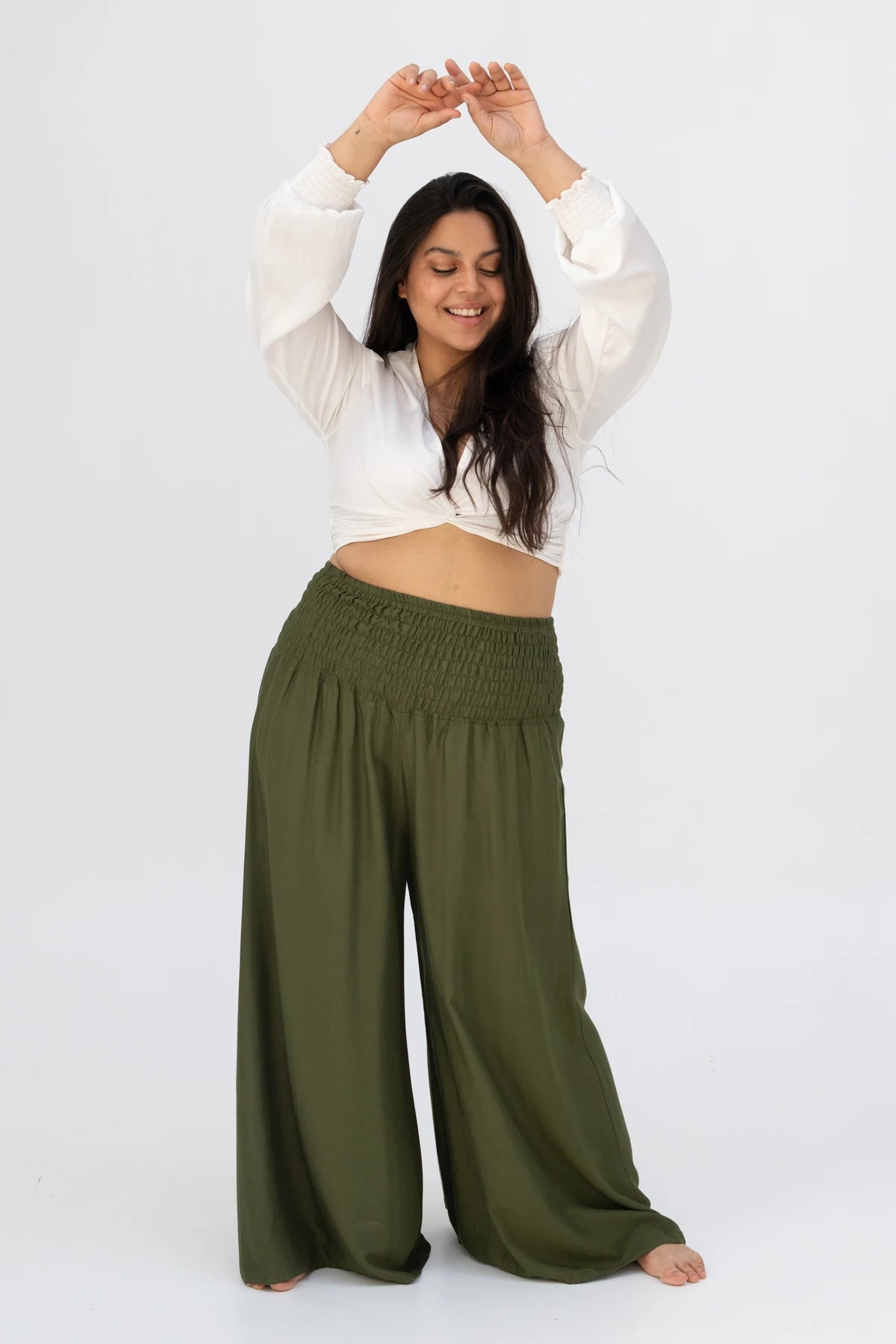 Palazzo Olive Plus Size