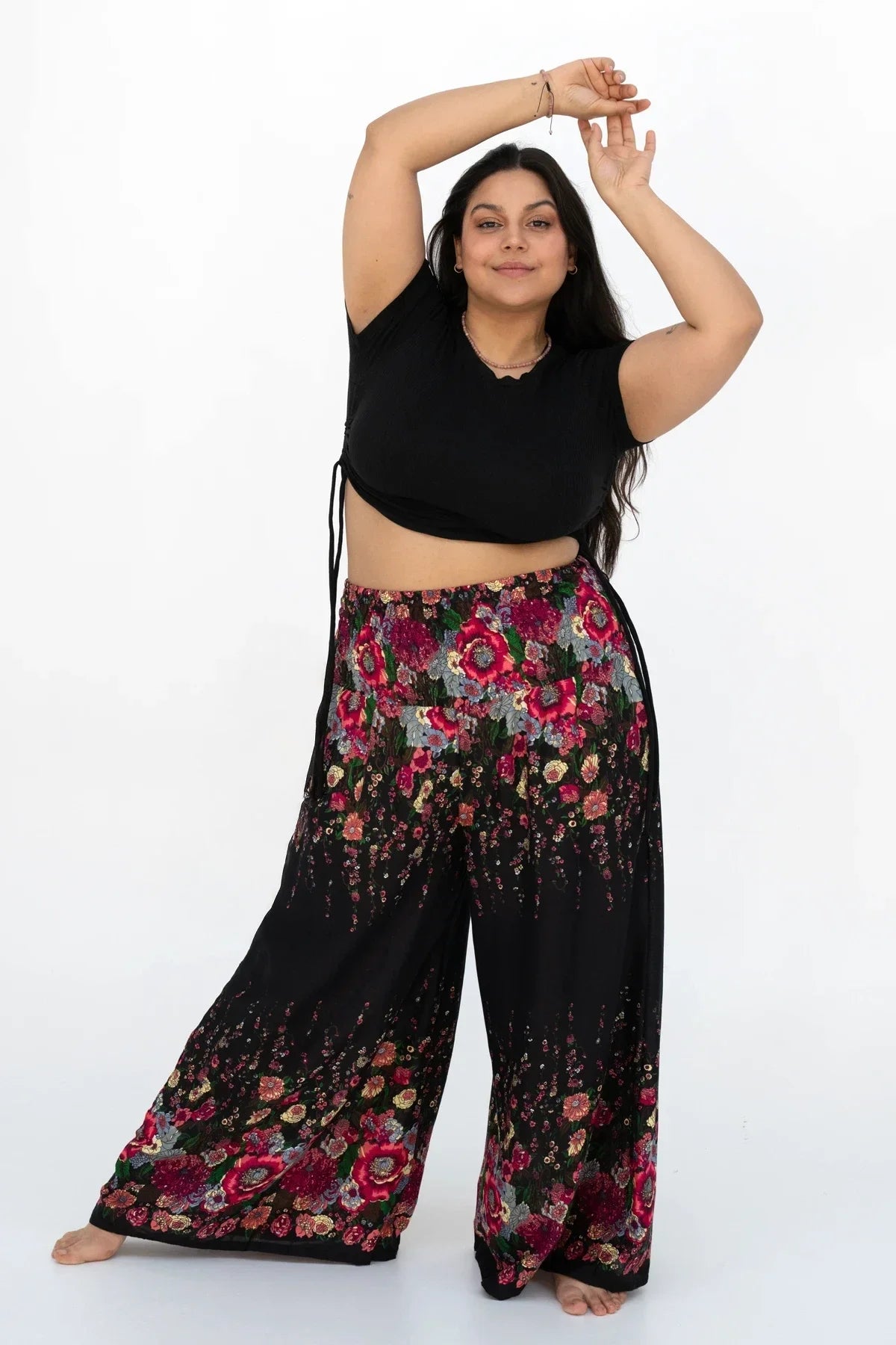 Palazzo Tropical Floral Splendor Taille Plus