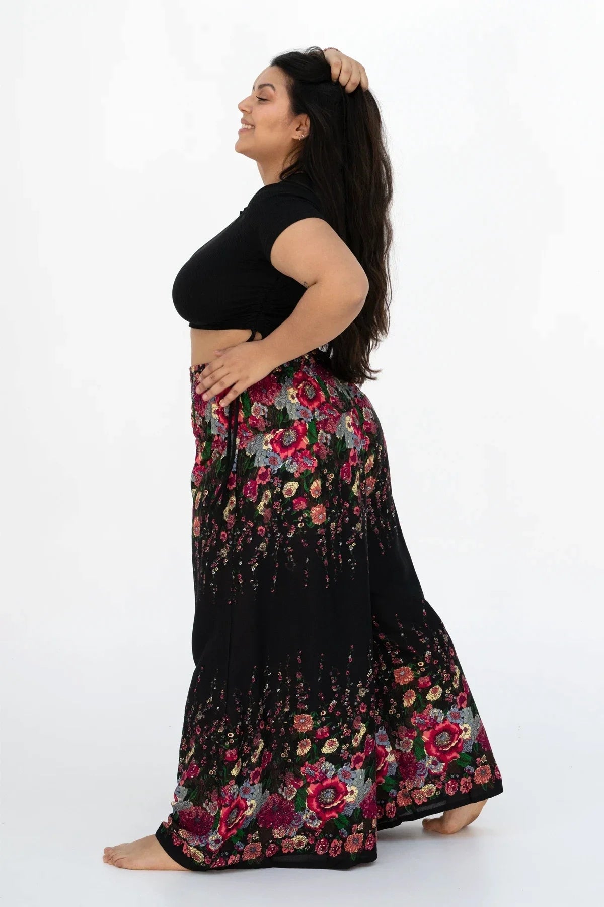 Palazzo Tropical Floral Splendor Taille Plus