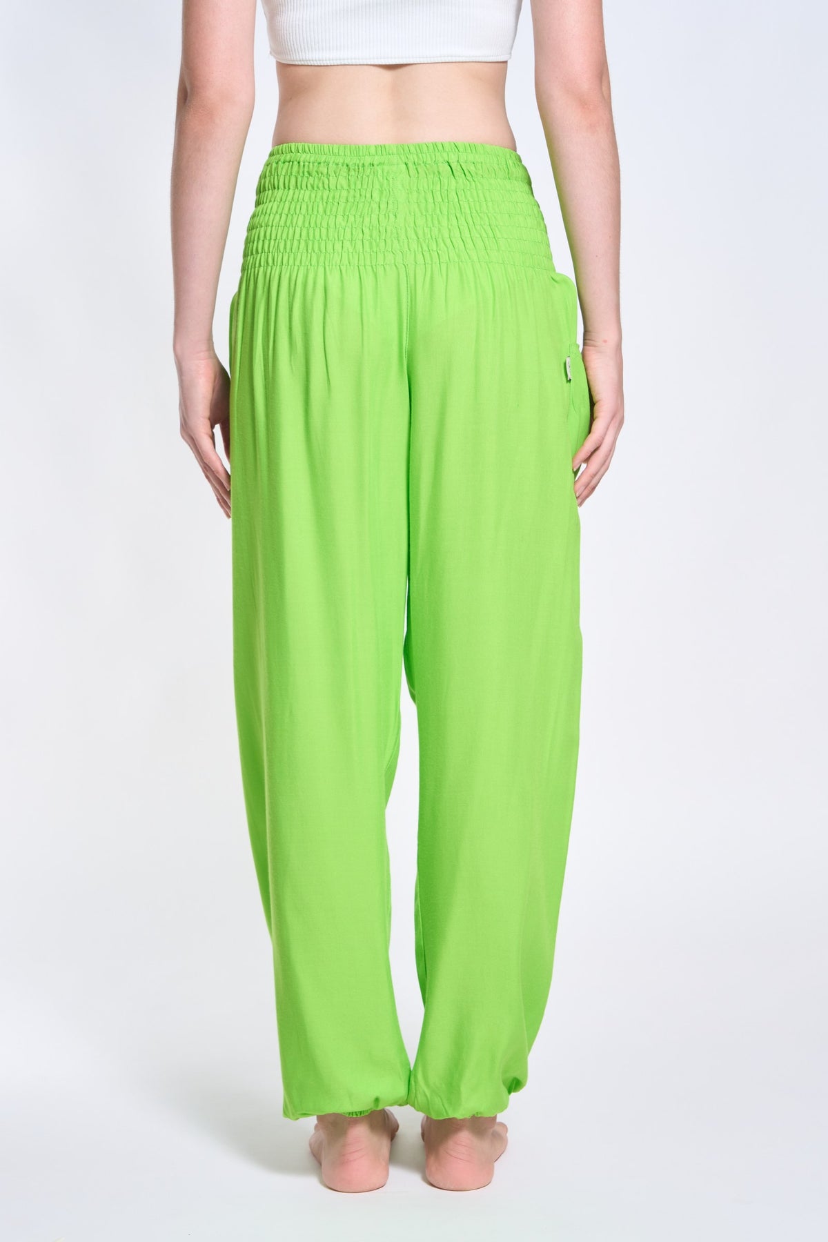 Harem pants raspberry red