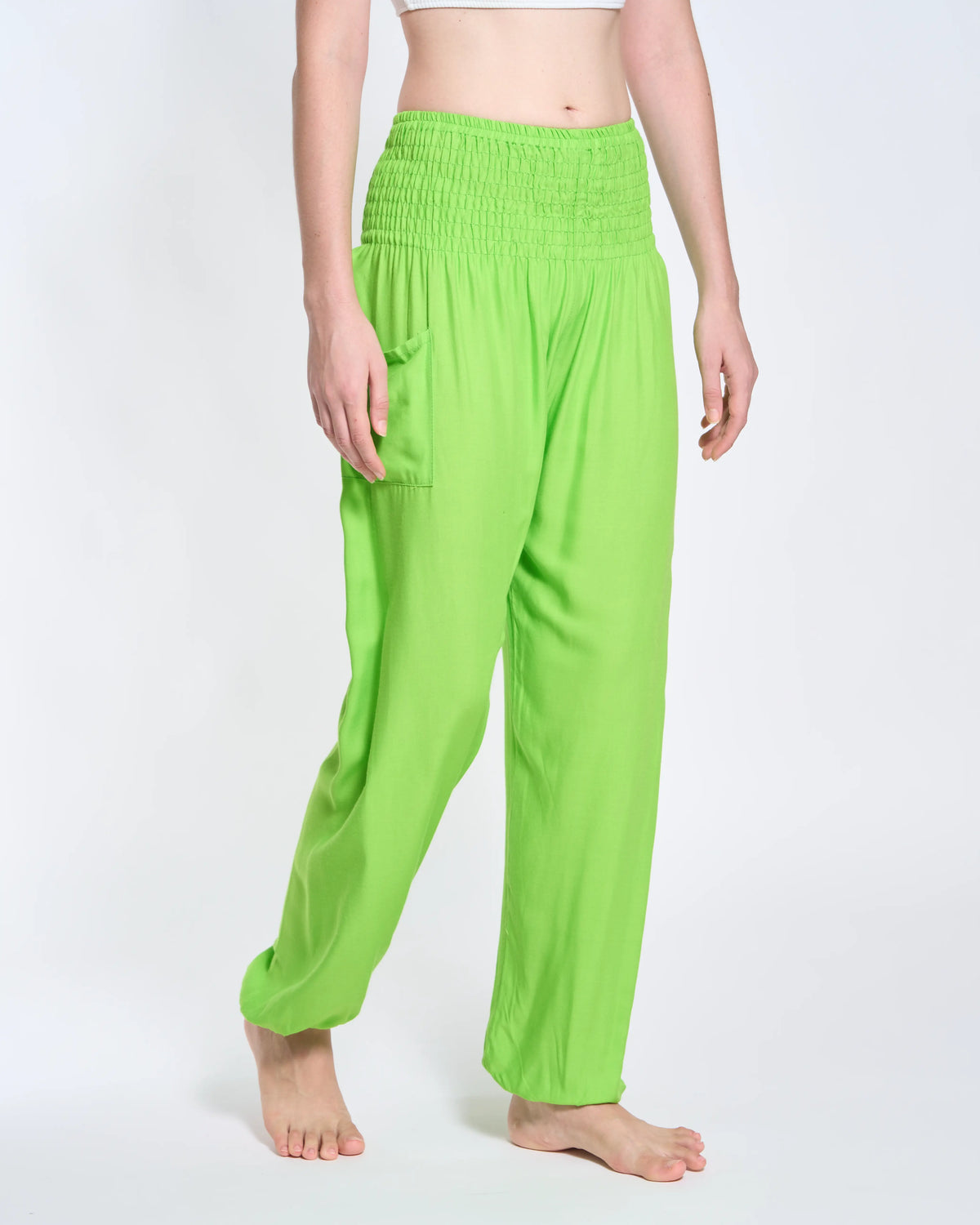 Harem pants raspberry red
