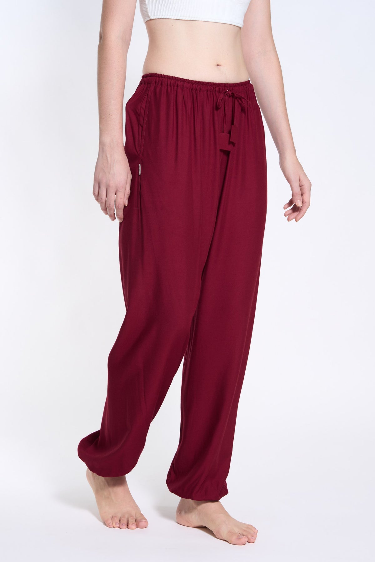 Chillerhose Weinrot