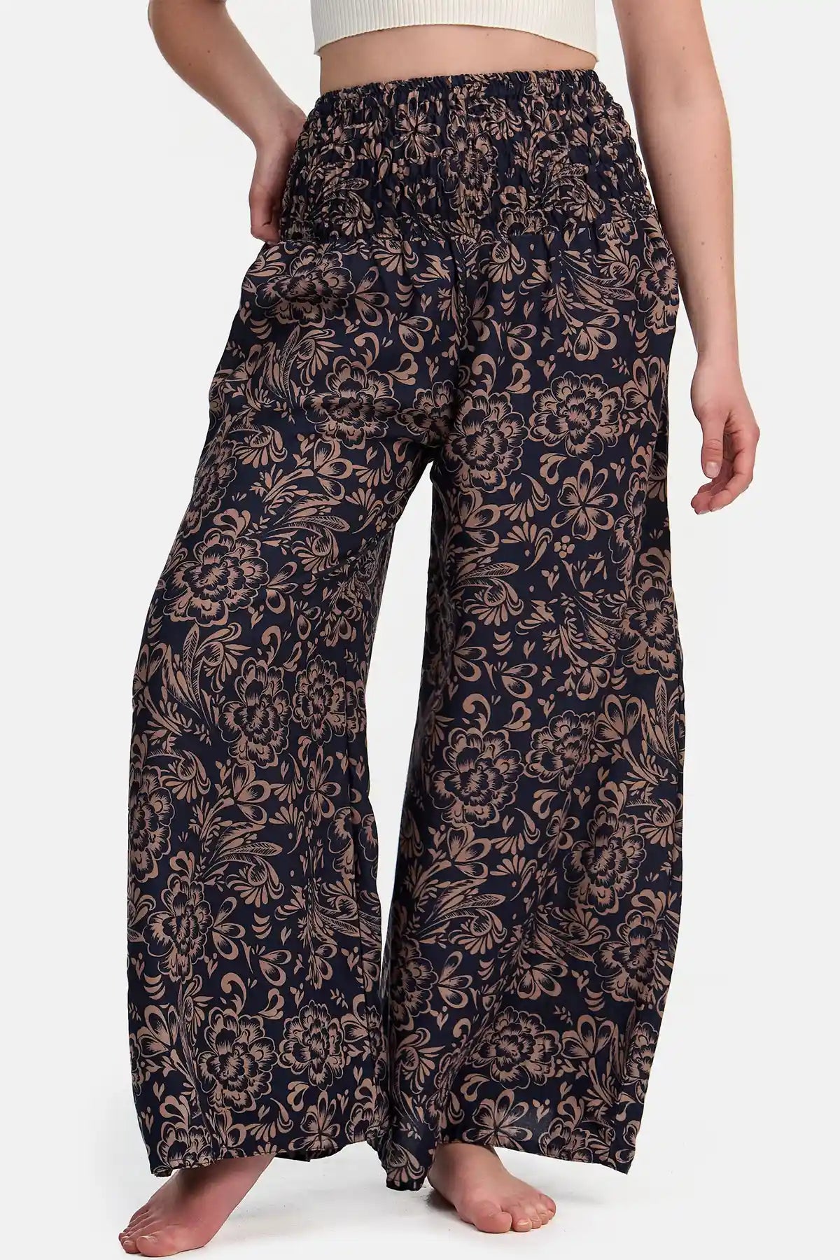 Palazzo Rose Blossom Blu scuro