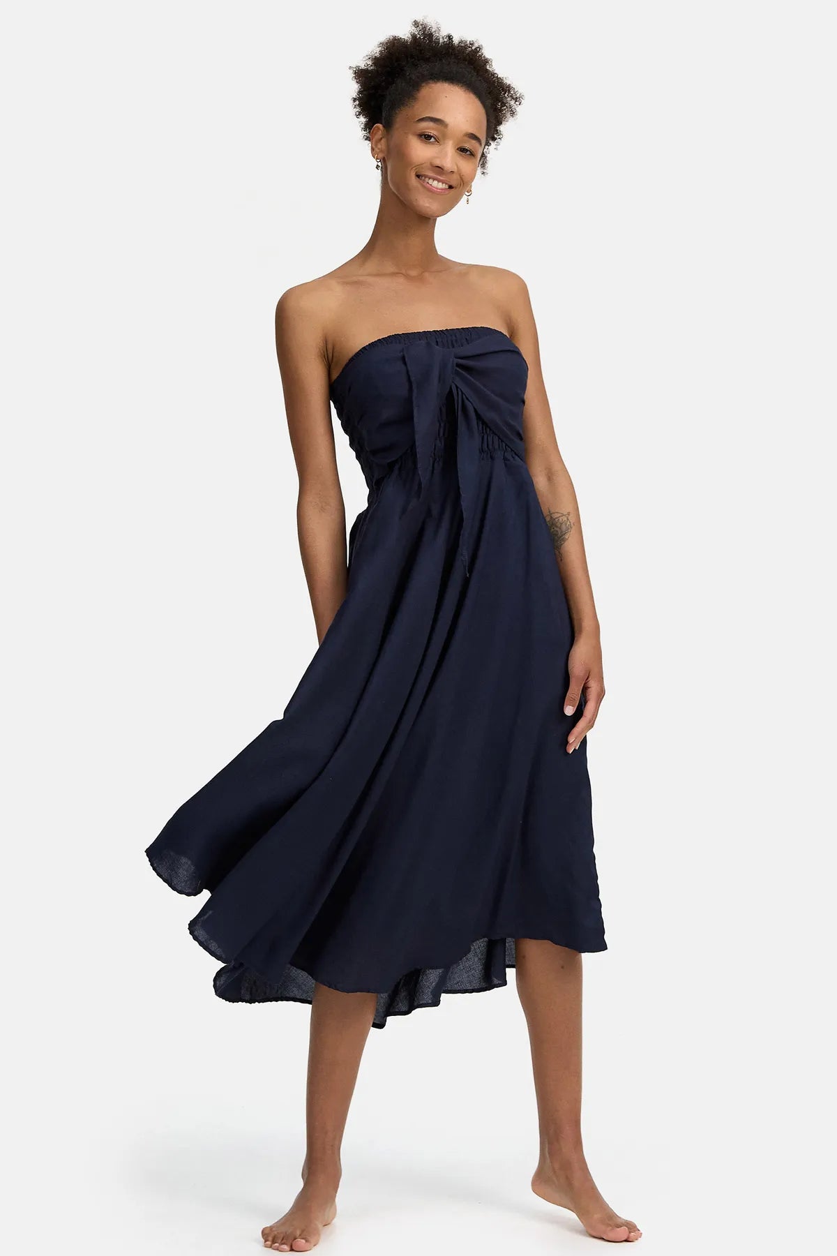 vestido saia 2 em 1 azul