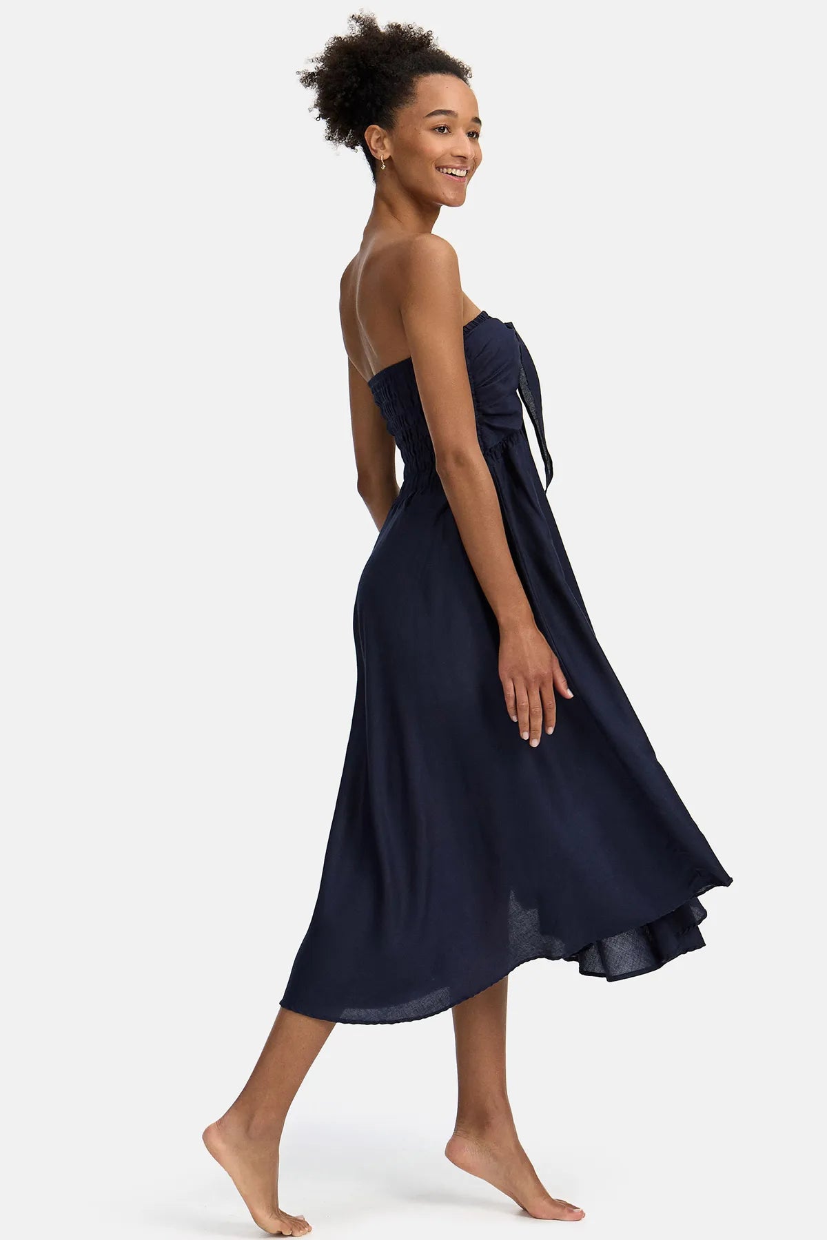 vestido saia 2 em 1 azul