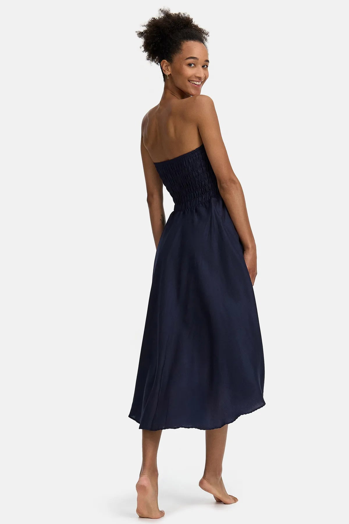 vestido saia 2 em 1 azul