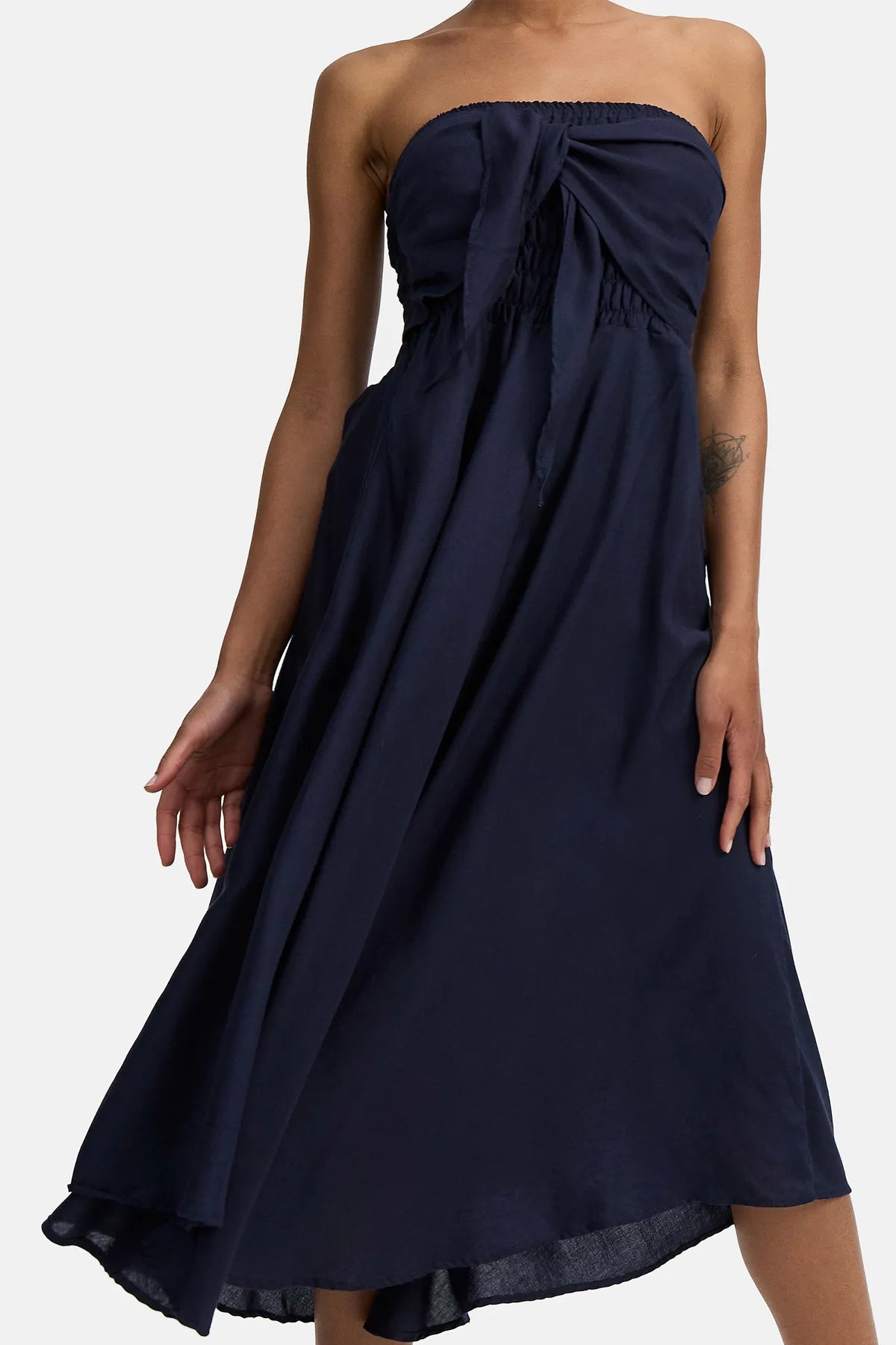 vestido saia 2 em 1 azul