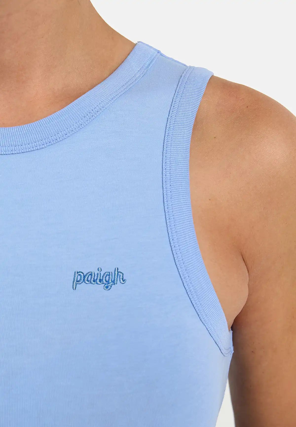 Top corto biologico Peace Blue