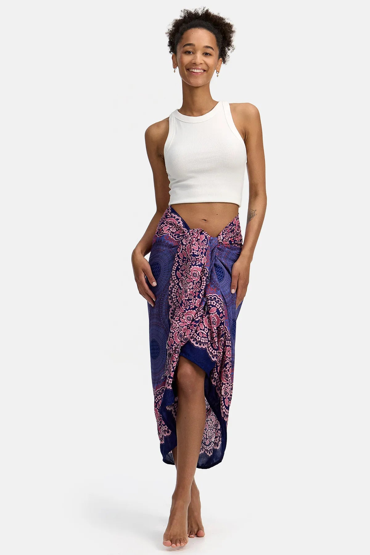 Mandala roseo in stoffa