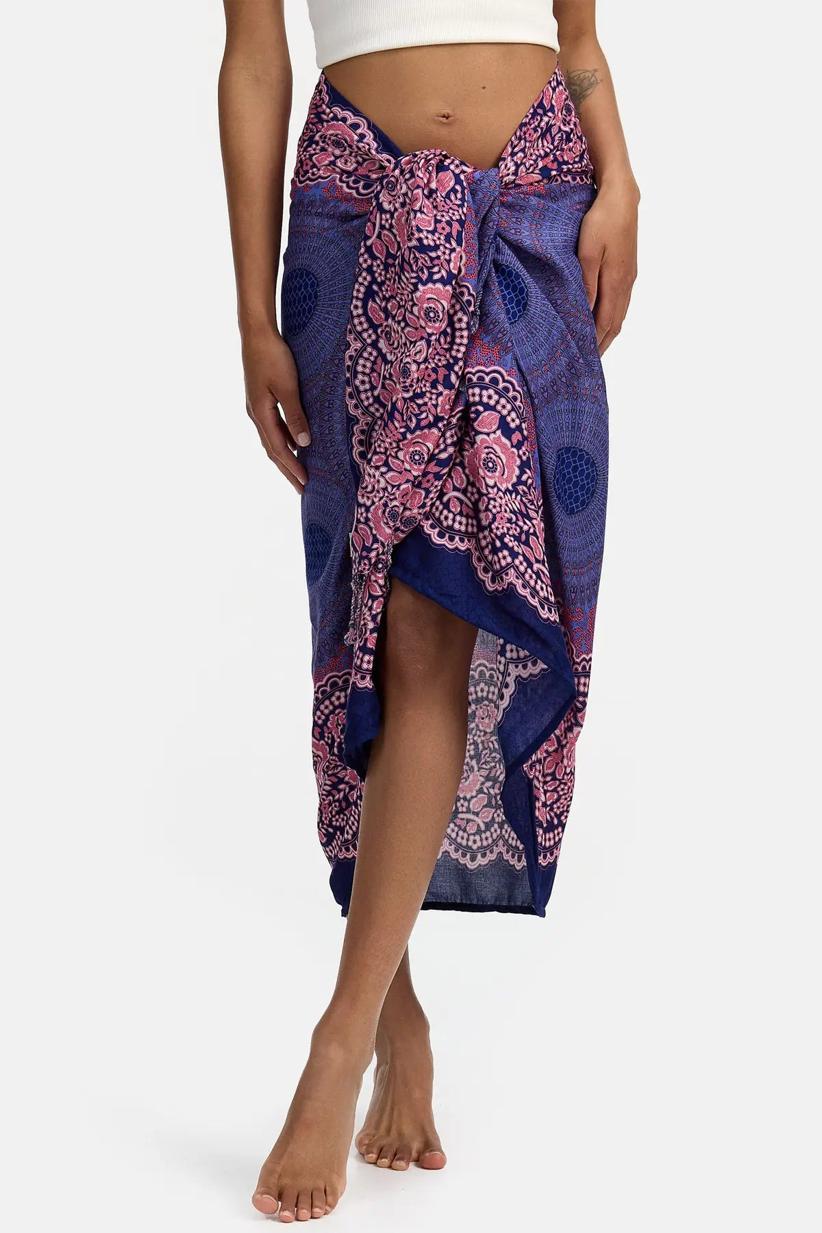 Mandala roseo in stoffa