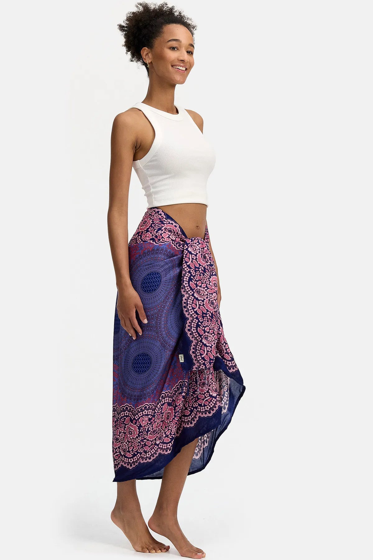 Mandala roseo in stoffa