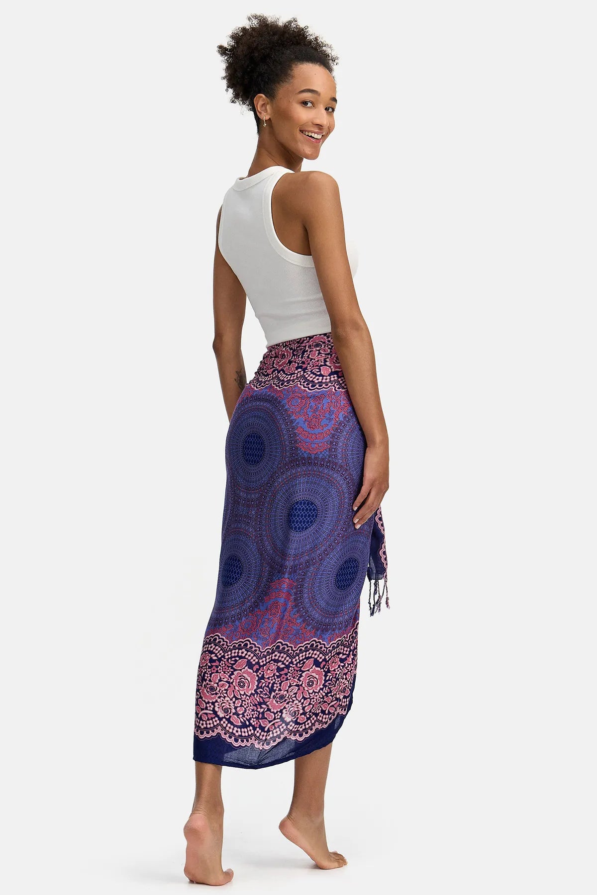 Mandala roseo in stoffa