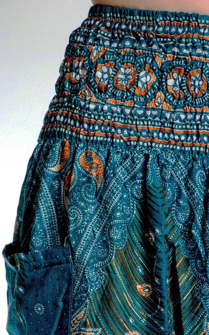 Haremshose Orientalisches Meer Muster close-up