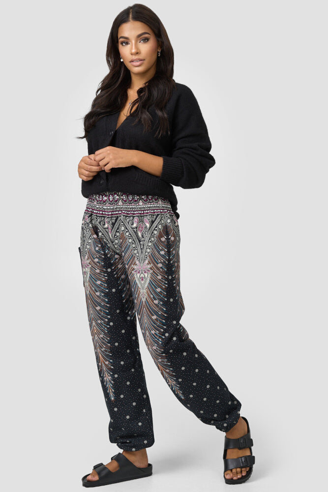 Warme loungewear harembroek Oosters universum