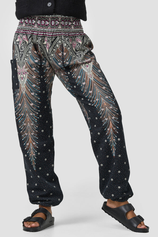Warme loungewear harembroek Oosters universum