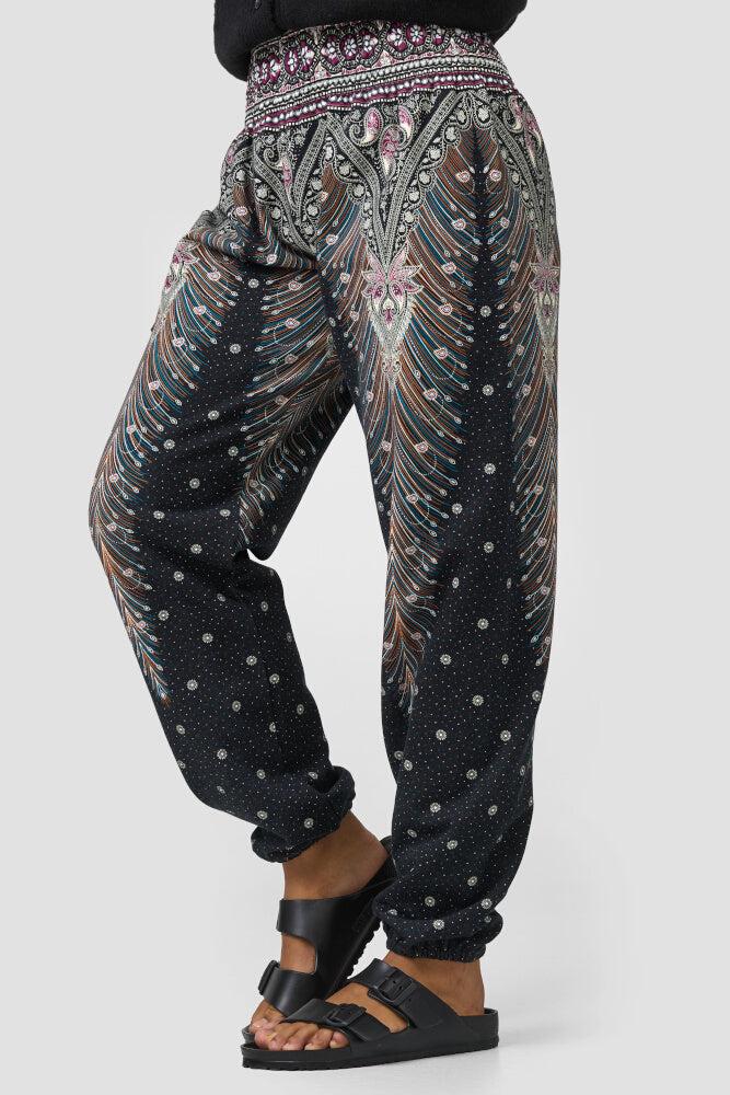 Warme loungewear harembroek Oosters universum