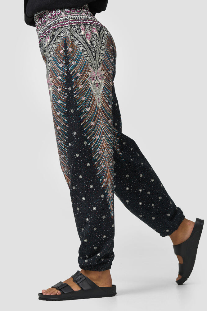 Warme loungewear harembroek Oosters universum