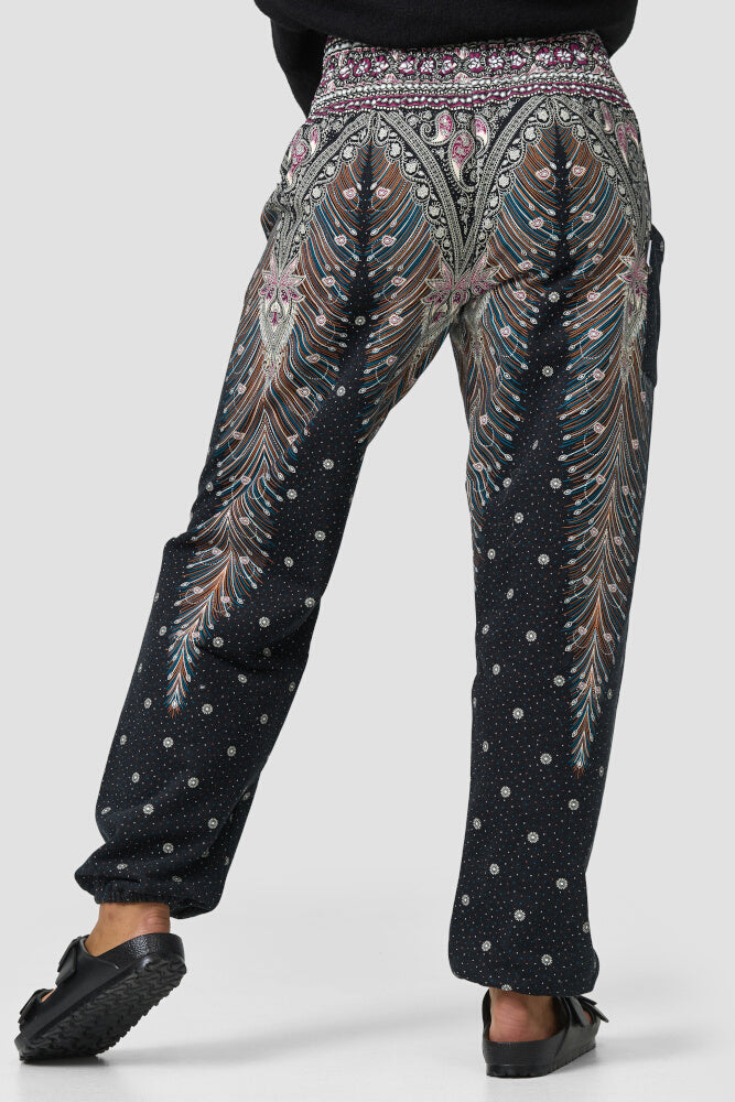 Warme loungewear harembroek Oosters universum