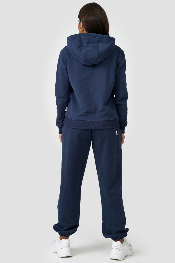 Warme Loungewear Haremshose Dunkelblau