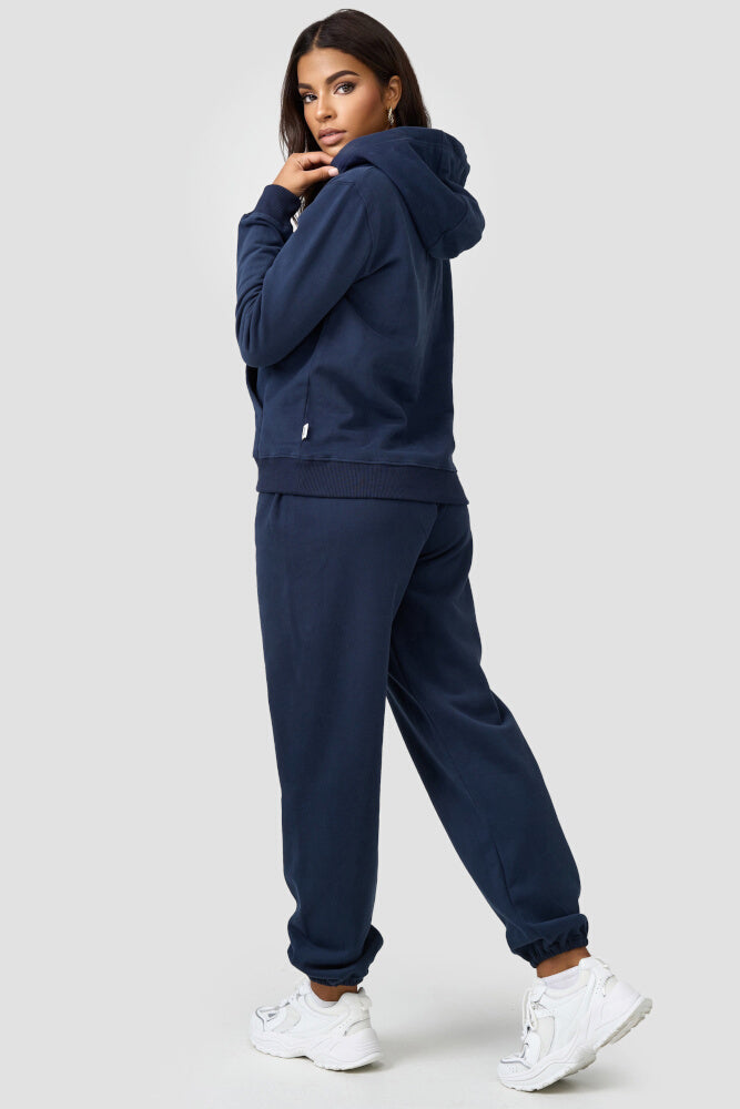 Warme Loungewear Haremshose Dunkelblau