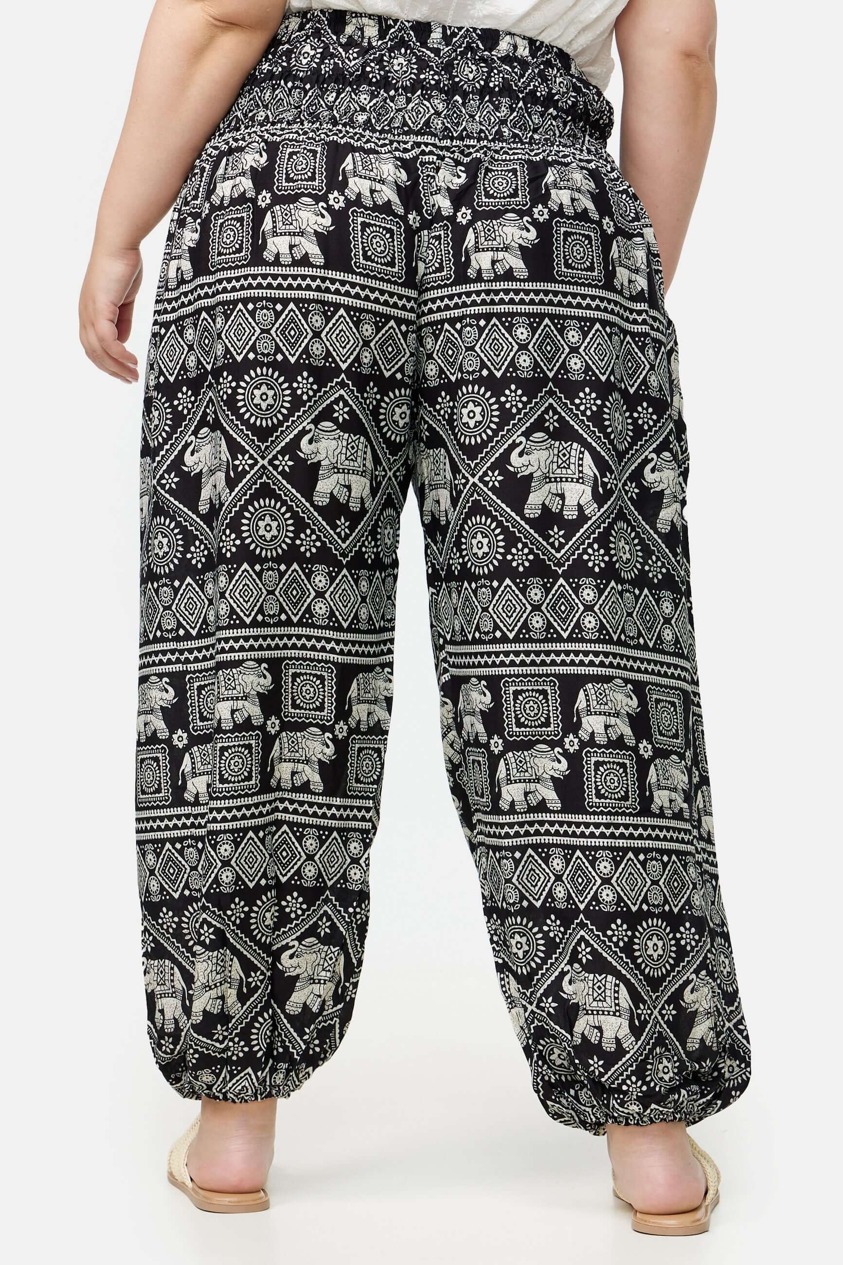 Sarouel Éléphant Noir Grande Taille