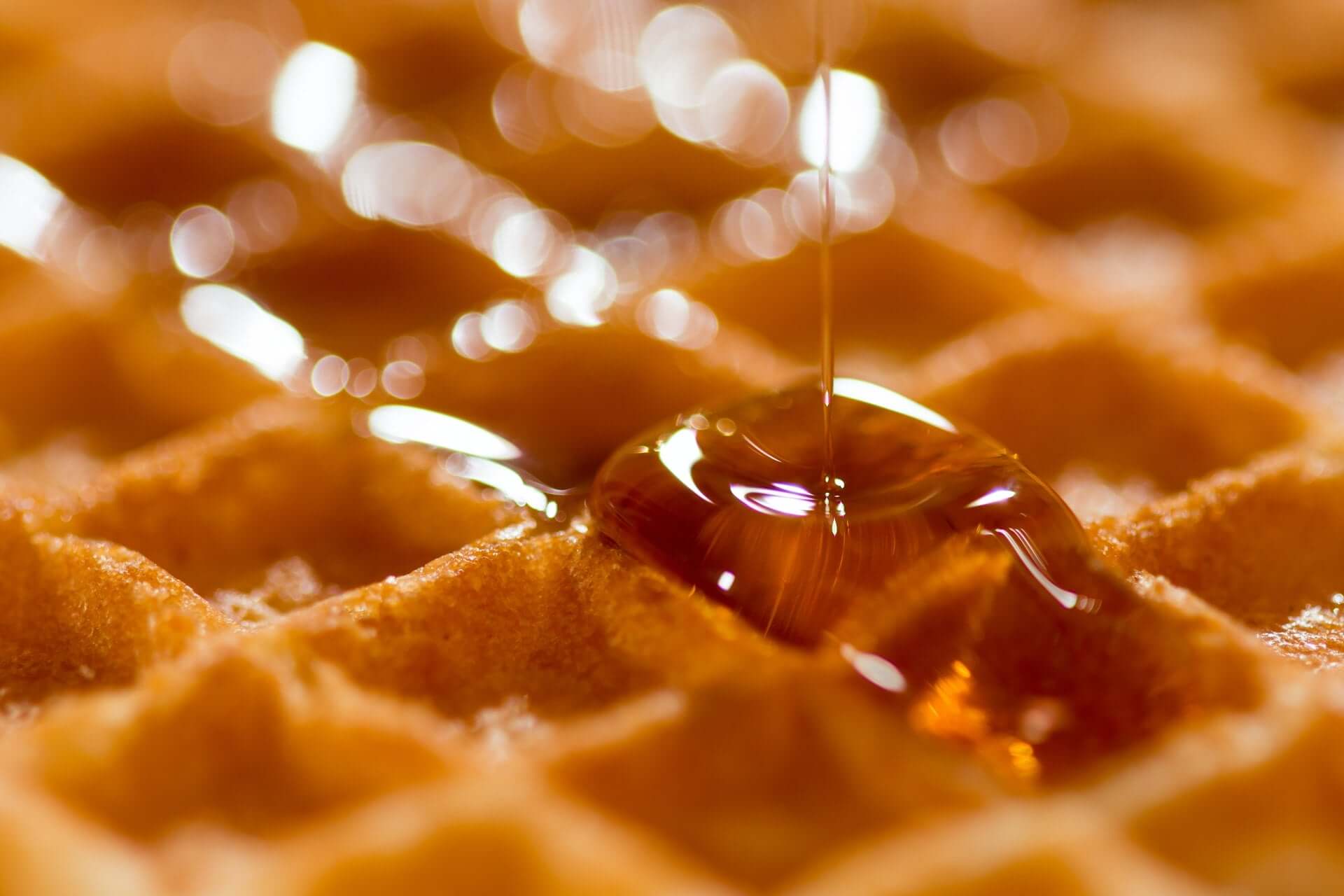 Honig Alternative auf Waffeln vegan