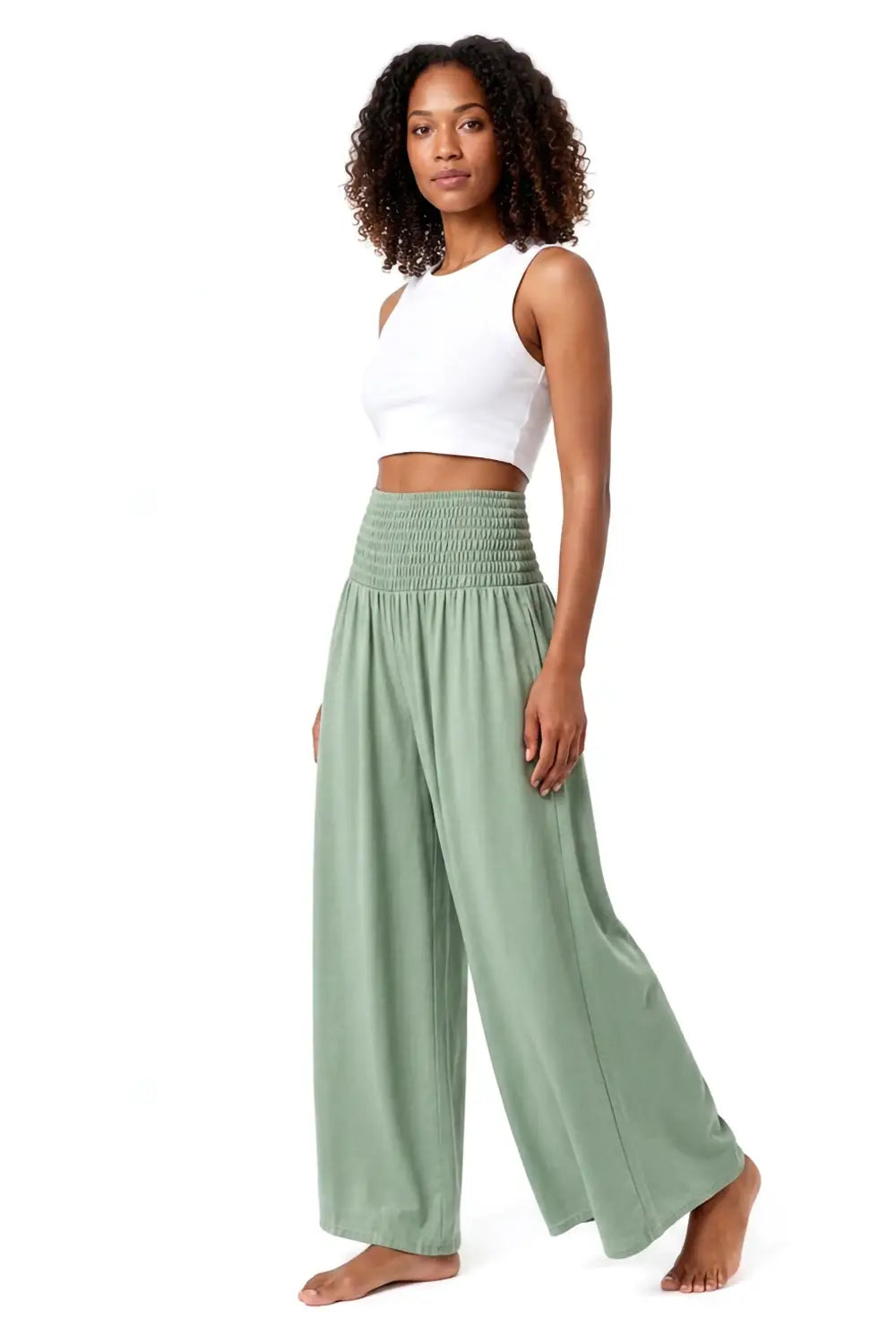Palazzo Sage Green Plus Size