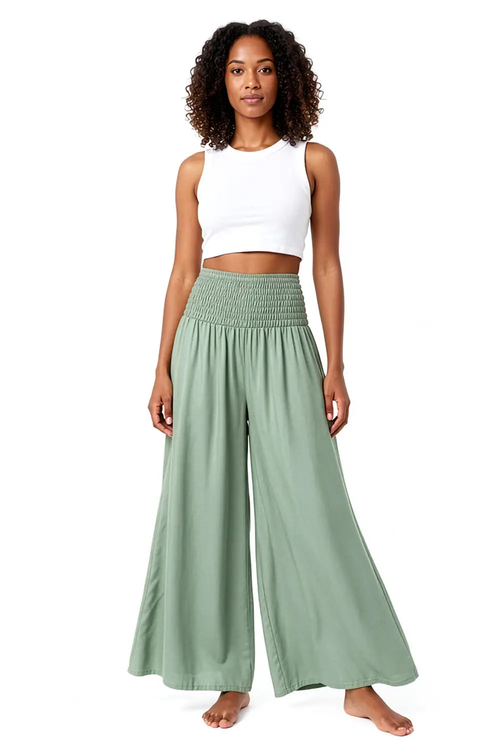 Palazzo Sage Green Plus Size