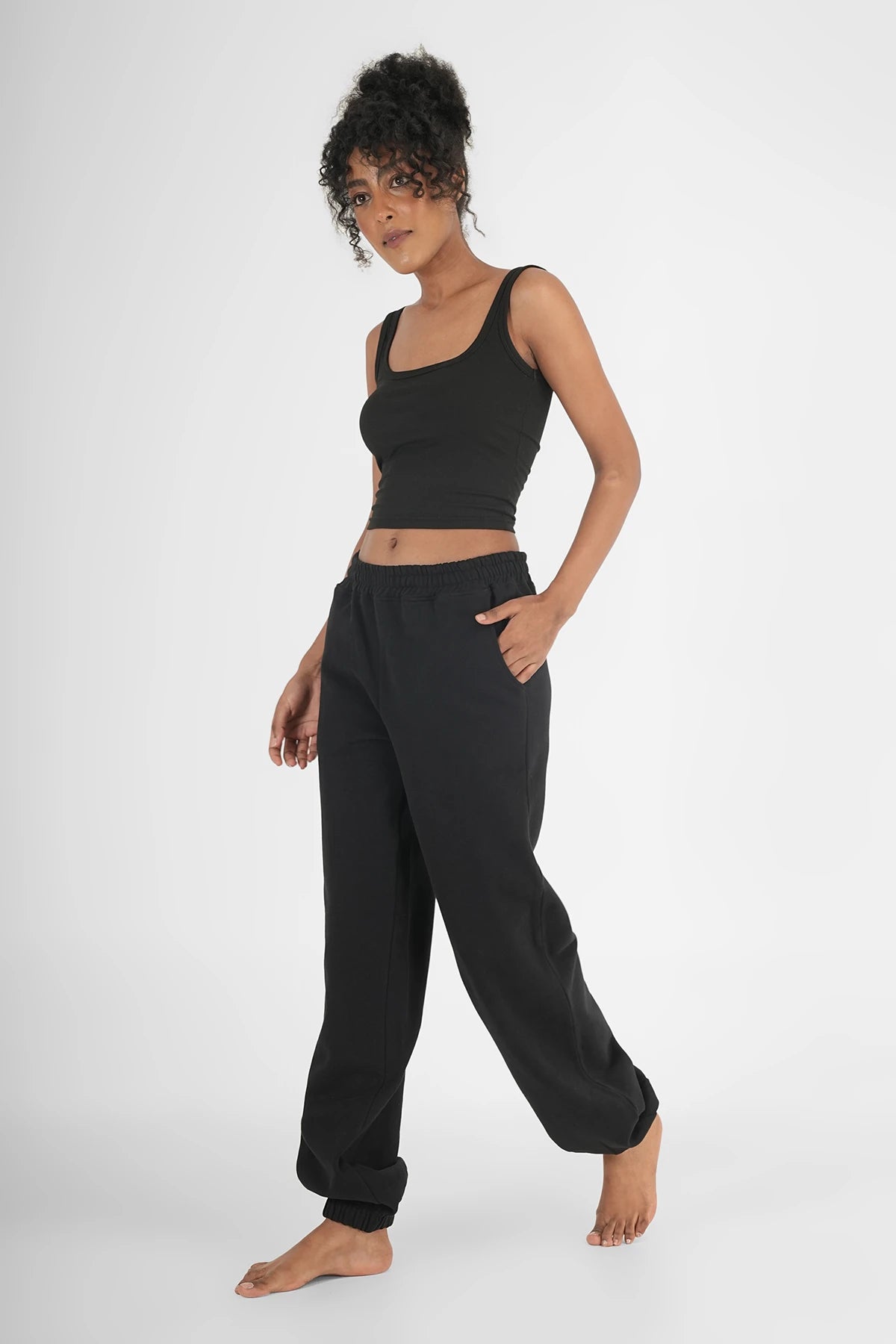 Sweatpants Classic Schwarz Plus Size