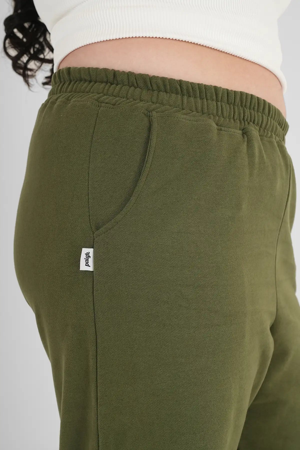 Sweatpants Classic Olive Plus Size
