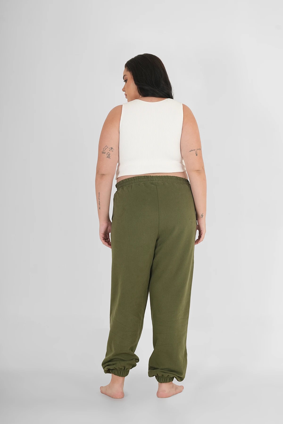 Sweatpants Classic Olive Plus Size