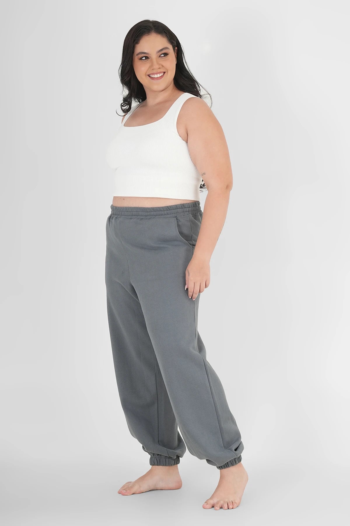 Sweatpants Classic Anthrazit Plus Size