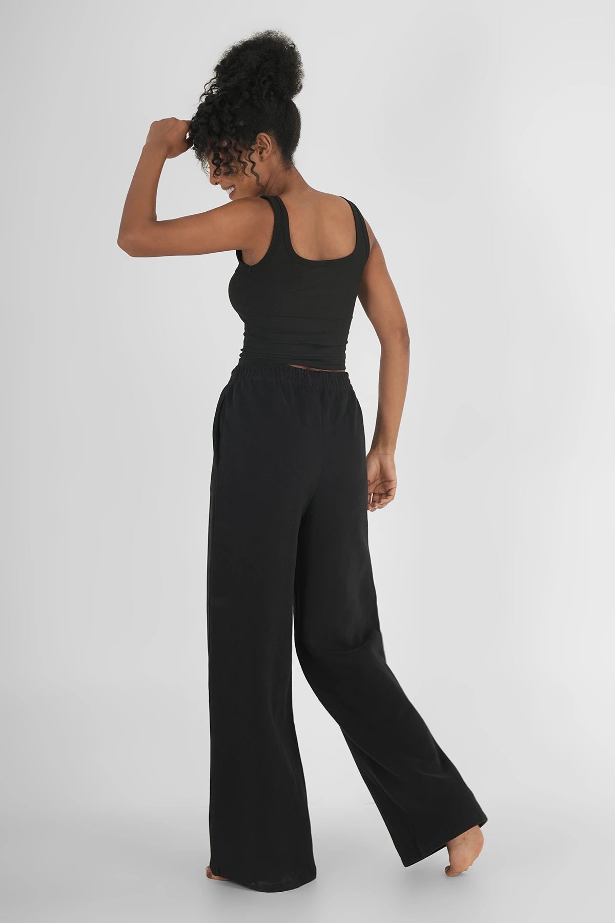 Sweatpants Straight Leg Schwarz