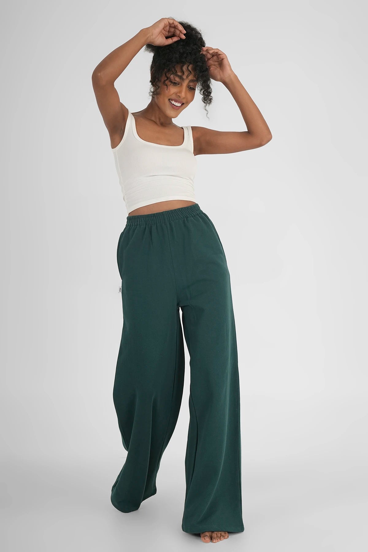 Sweatpants Straight Leg Tiefsee