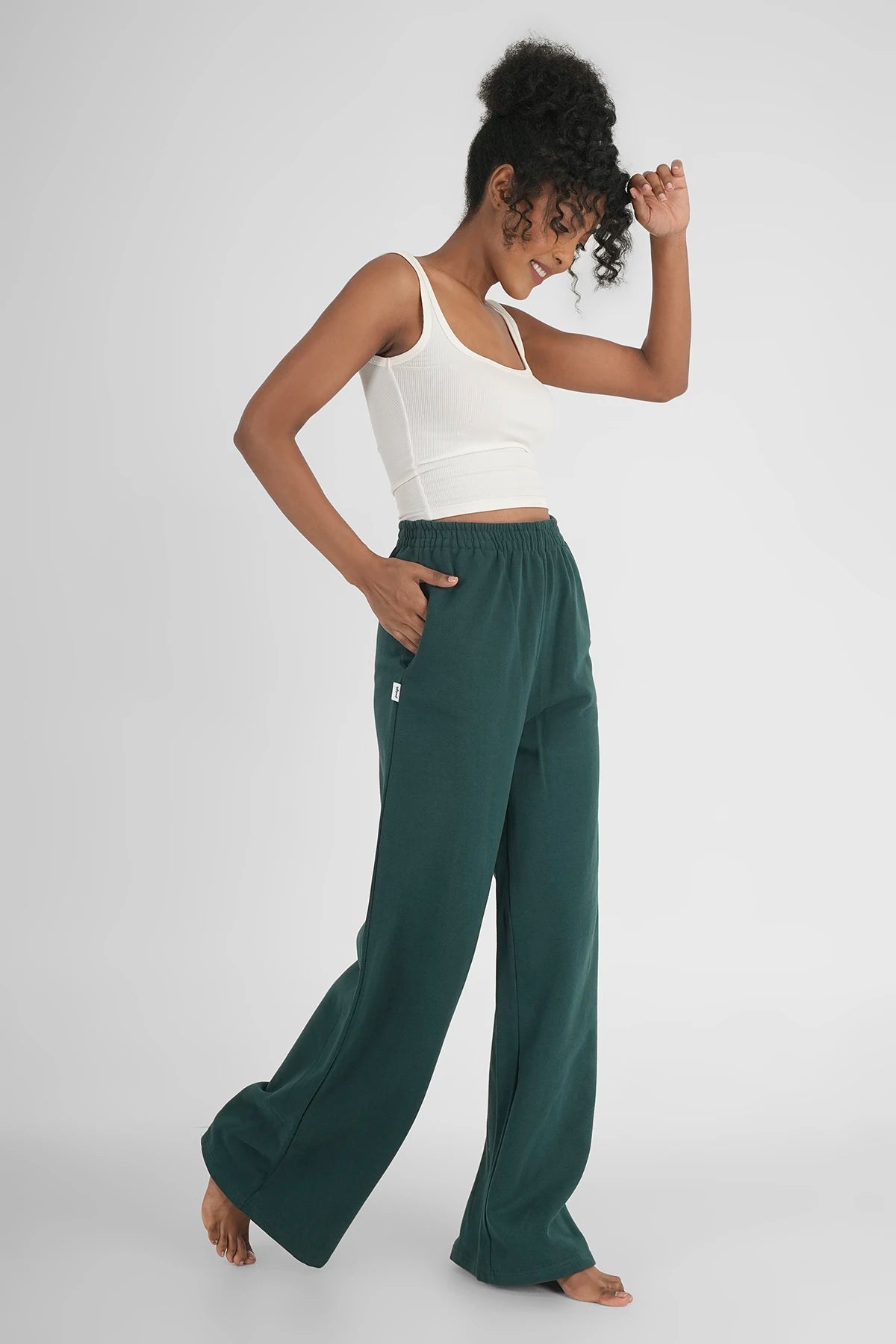 Sweatpants Straight Leg Tiefsee