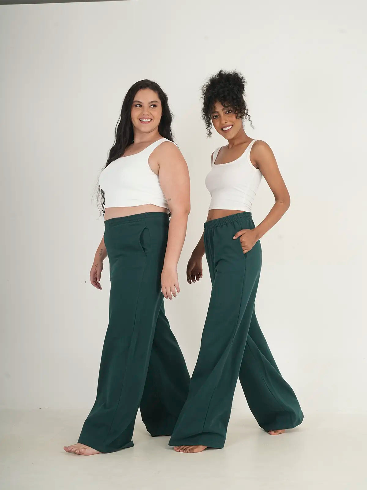 Sweatpants Straight Leg Deep Sea Plus Size