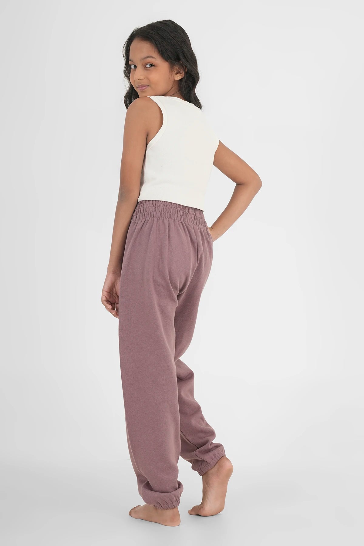 Kinder Warme Haremshose Pflaume