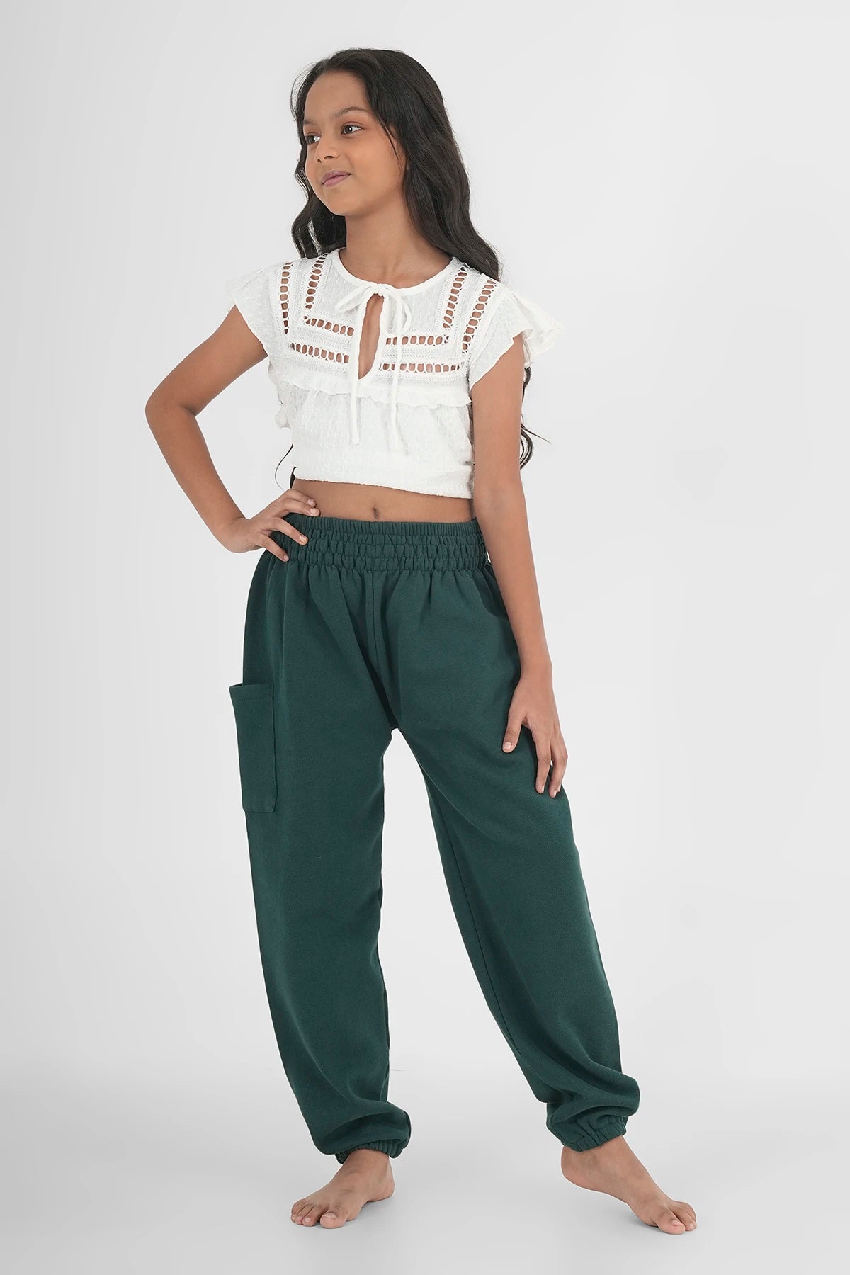 Kinder Warme Haremshose Tiefsee