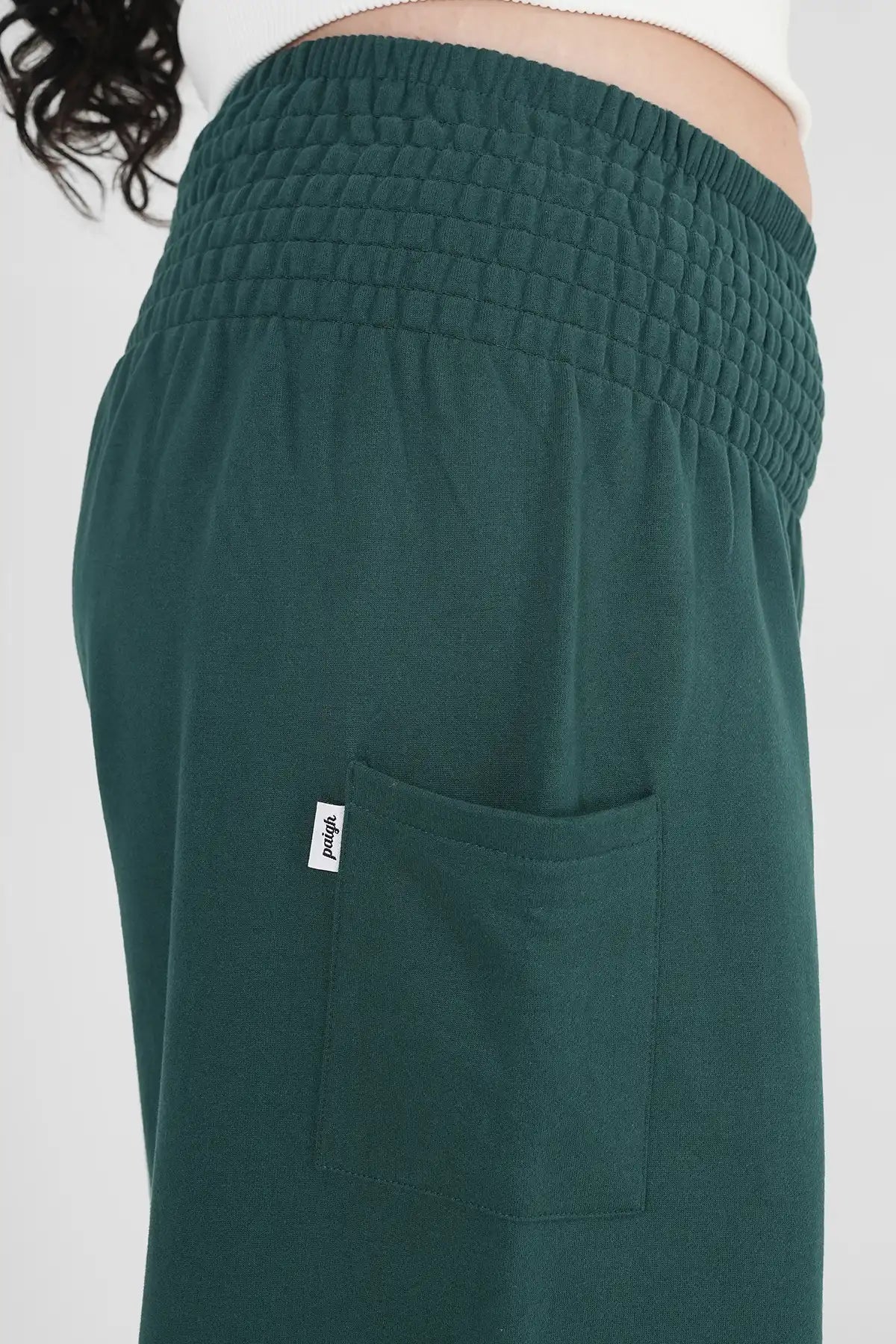 Warme Loungewear Haremshose Tiefsee