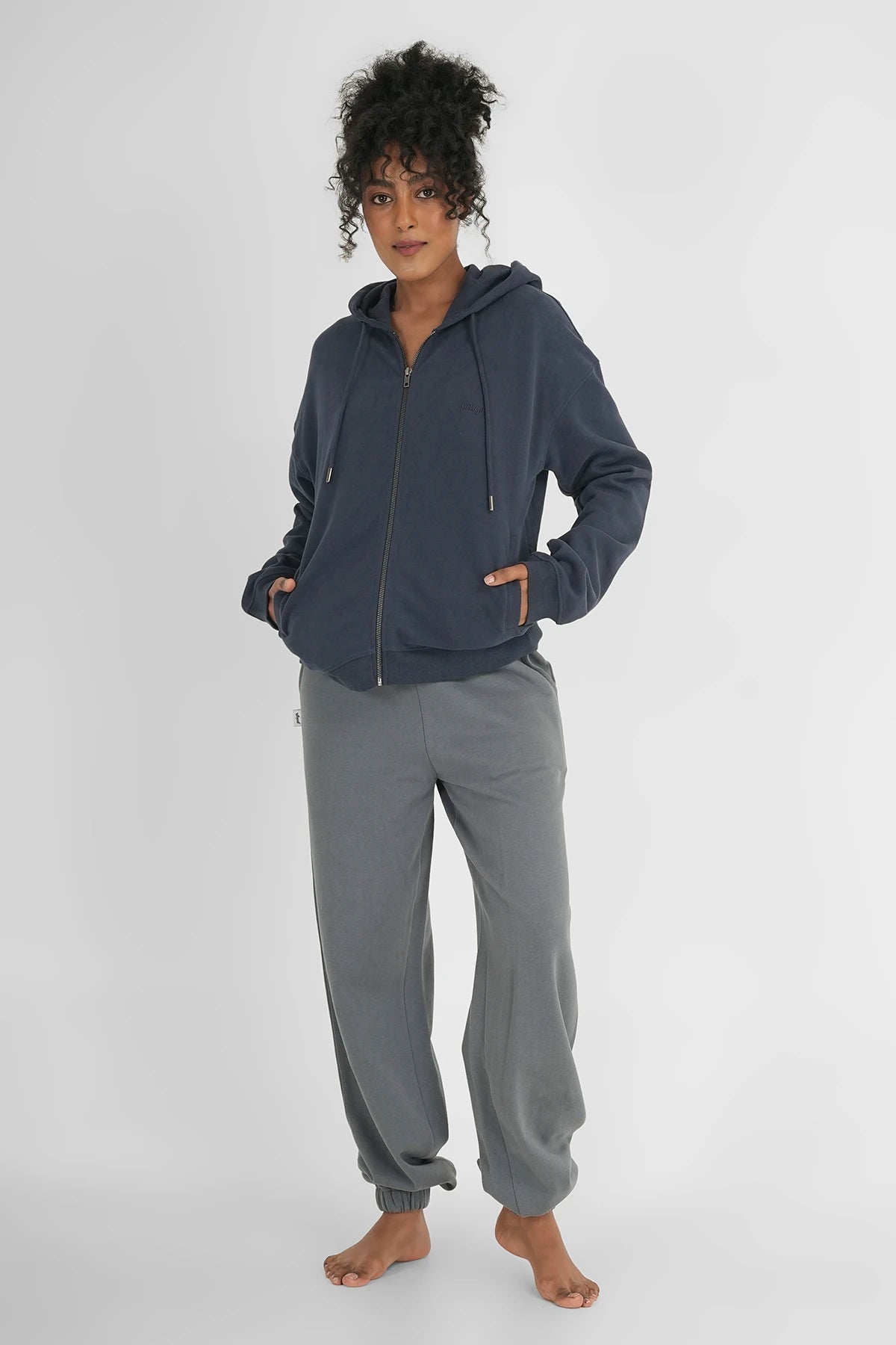 Zip Hoodie Dunkelblau