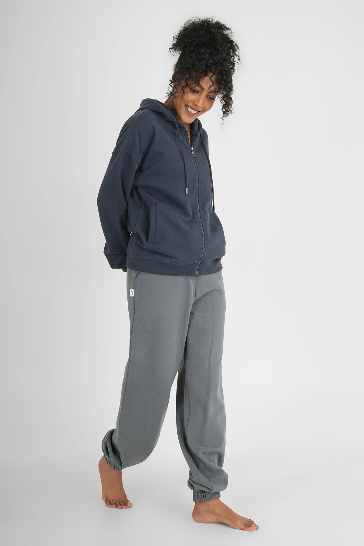 Zip Hoodie Dunkelblau