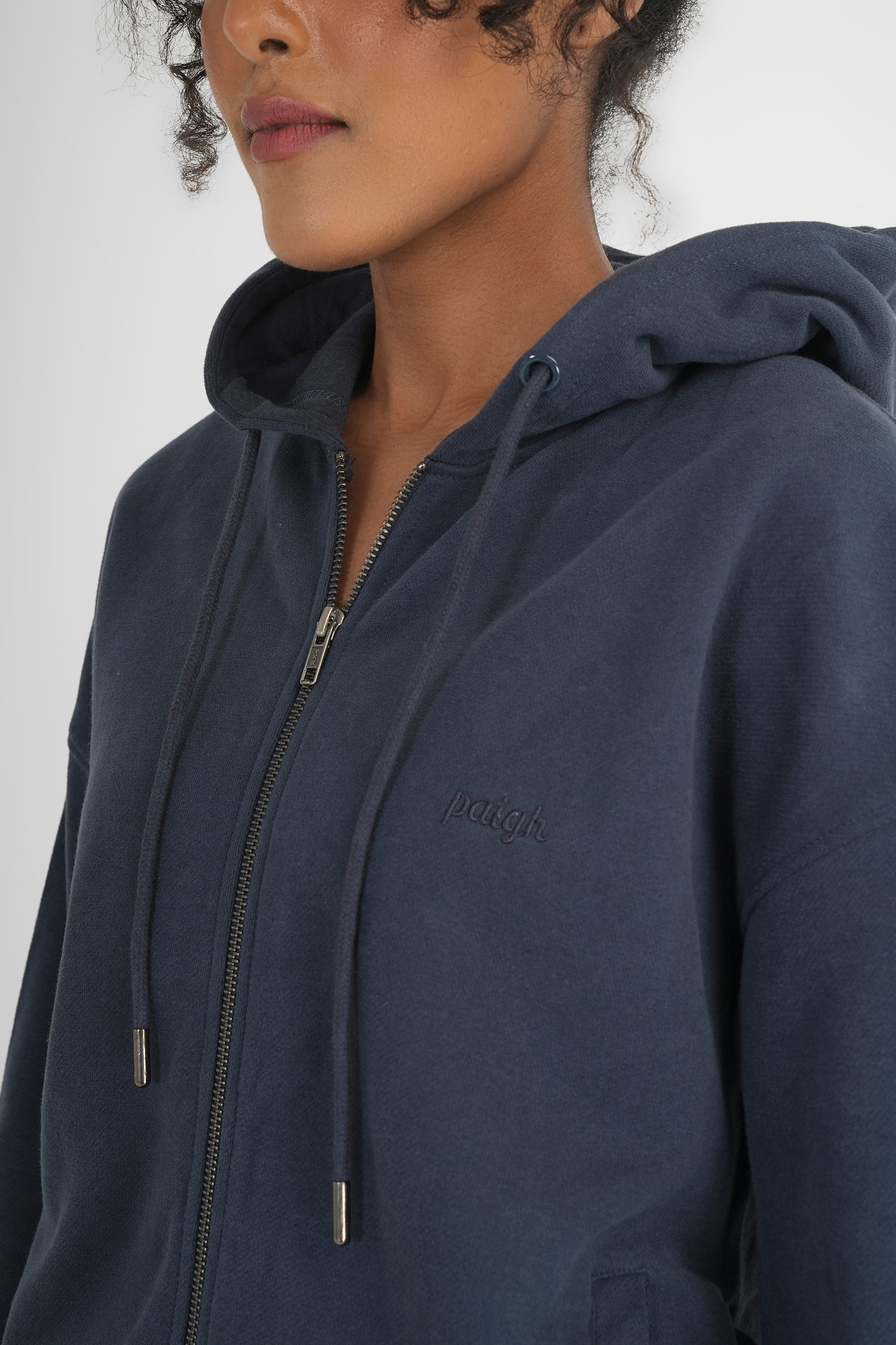Zip Hoodie Dunkelblau