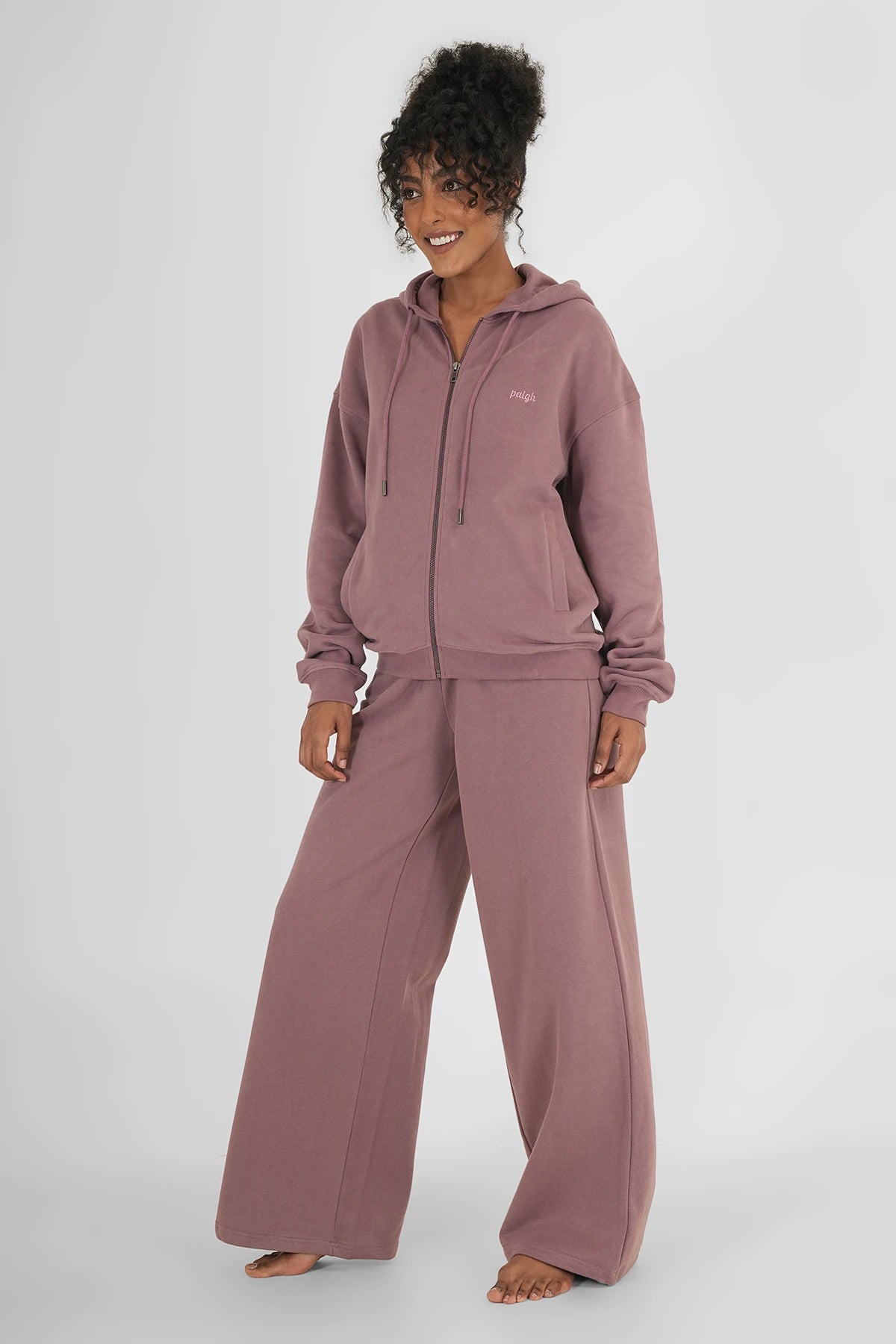 Sweatpants Straight Leg Pflaume