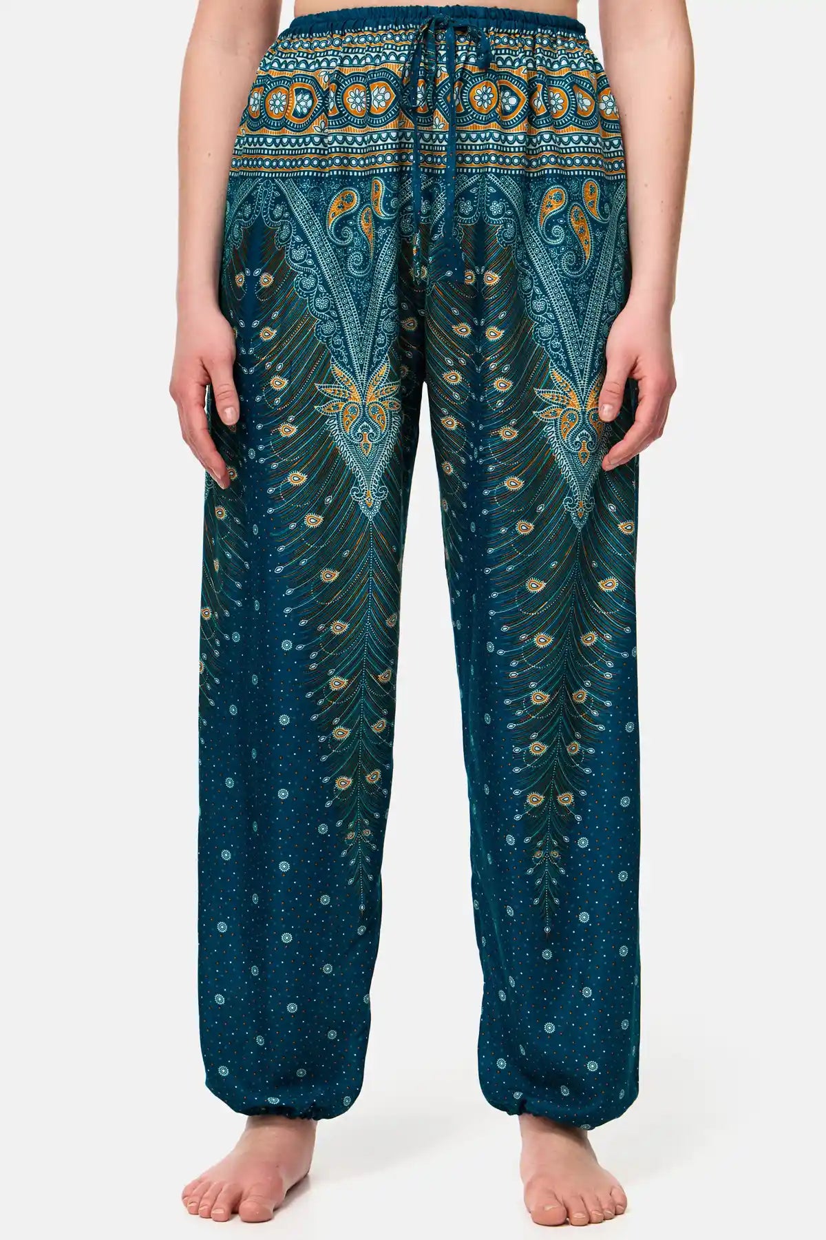 Drawstring Pants Oriental Sea