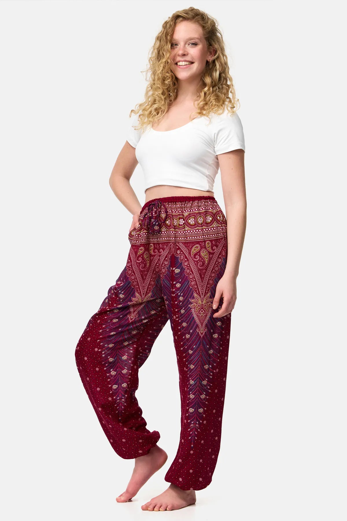 Drawstring Pants Oriental Volcano