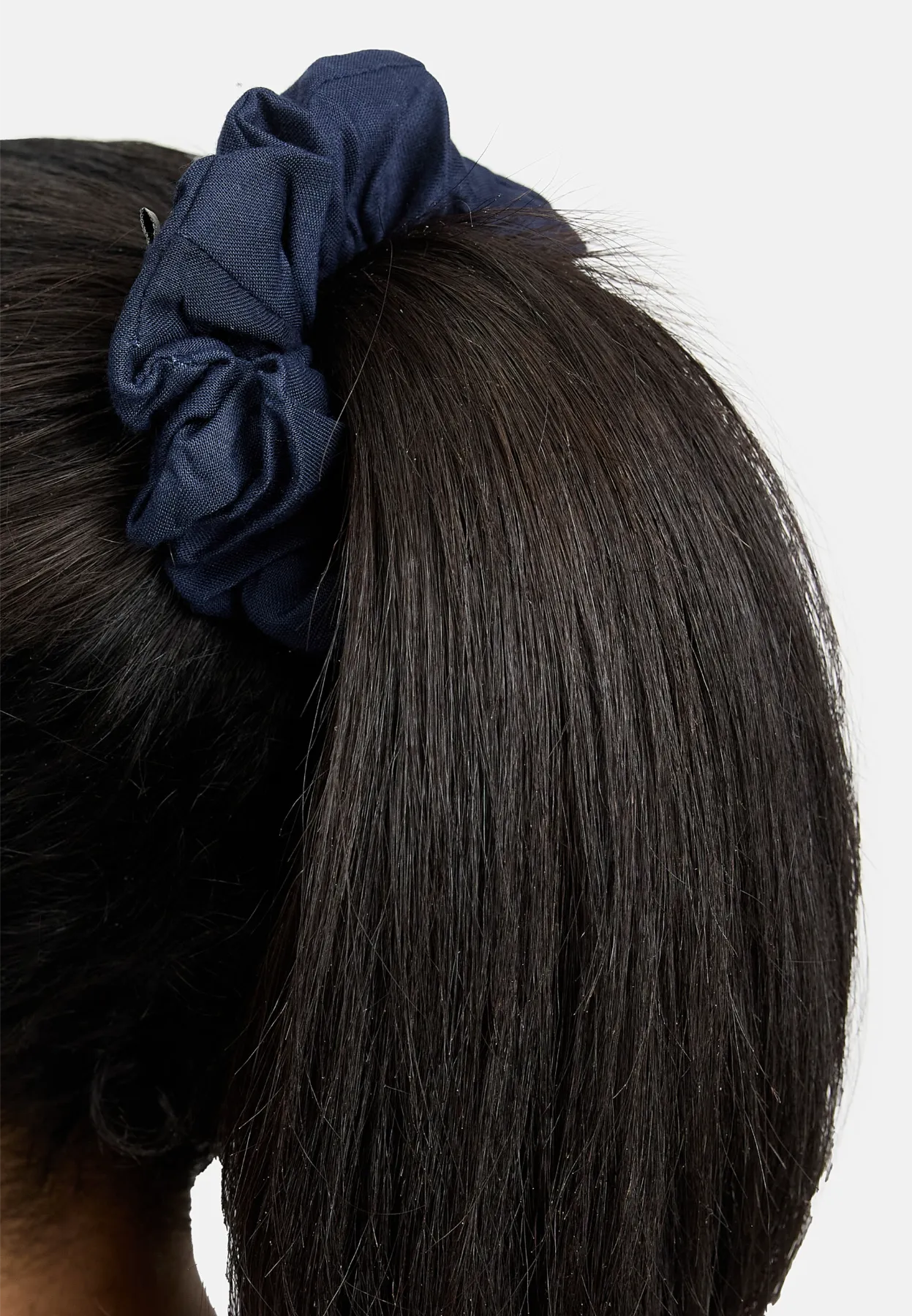 Hair Tie Scrunchie Dark Blue