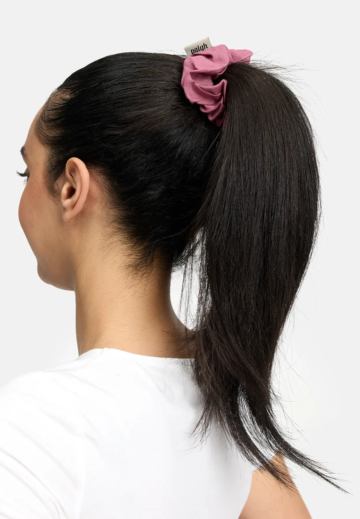 Haargummi Scrunchie Himbeerrot