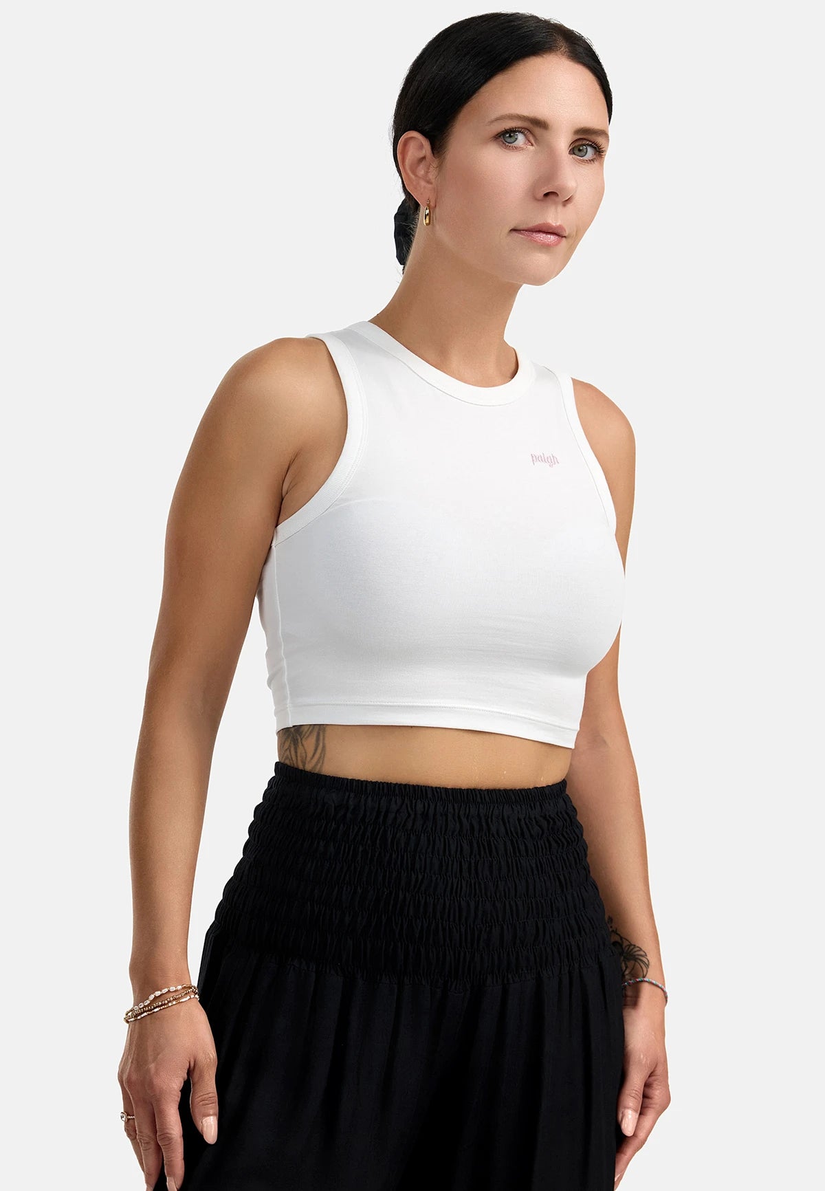 Organic Crop Top White